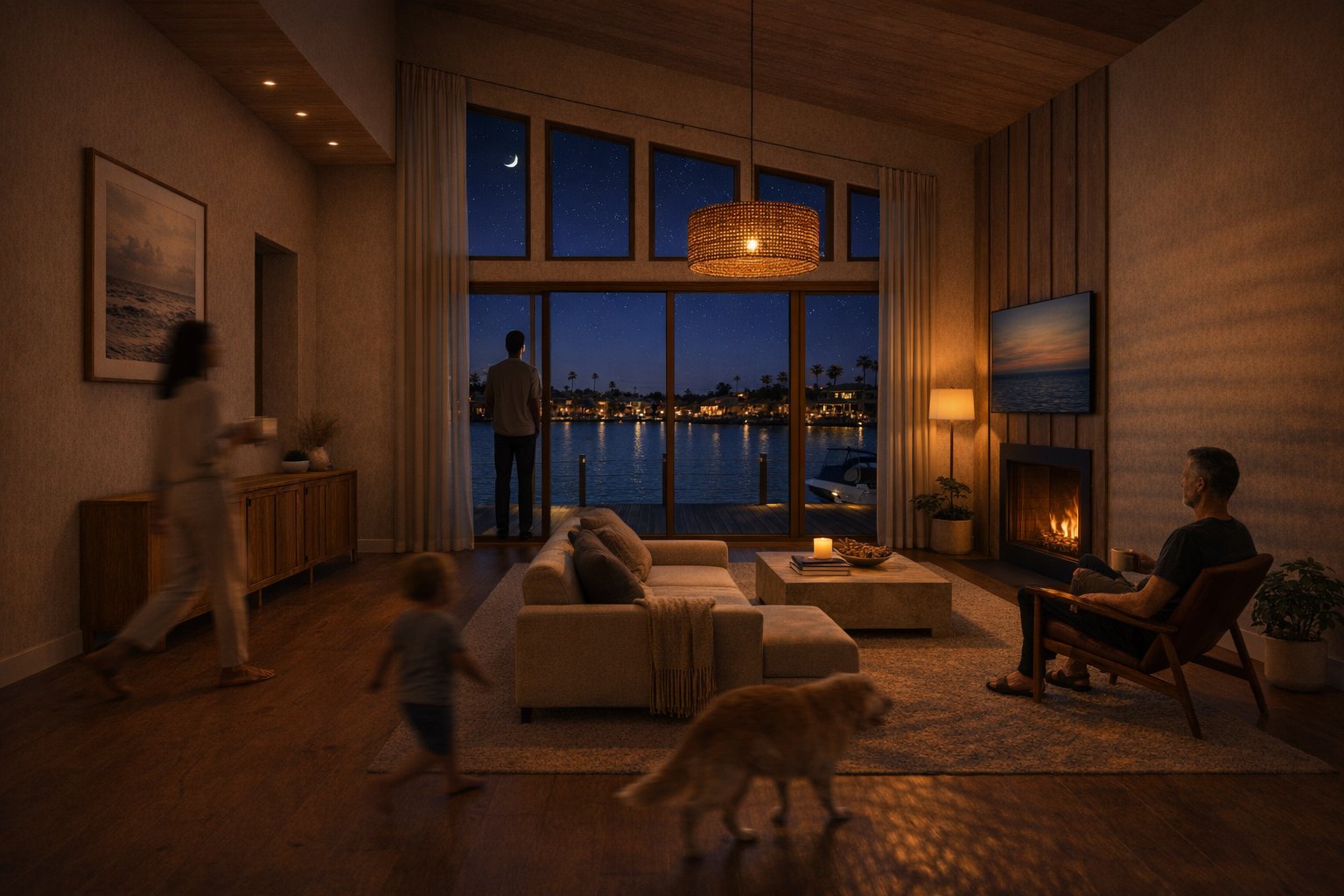 Coronado Cayes interior — night
