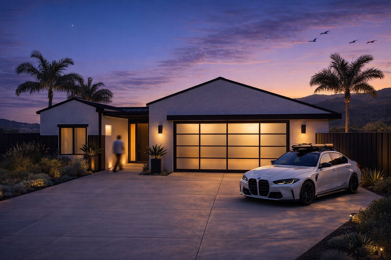 Pacific Beach residence — sunset